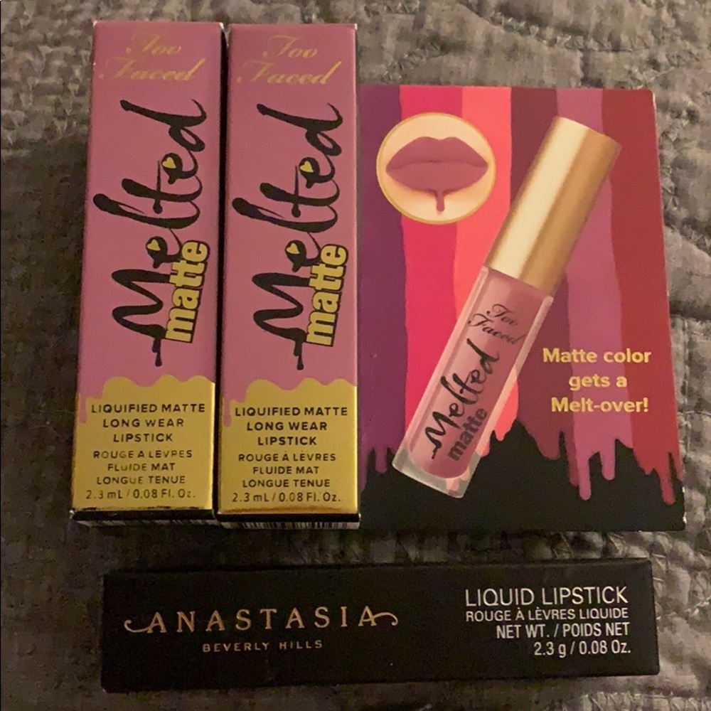 Too Faced Melted Matte & Anastasia Liquid Lipstick